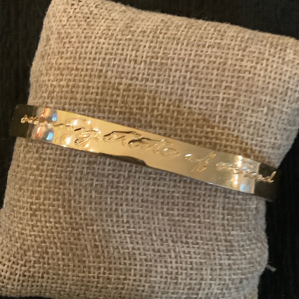 Elegant Gold Bangle Bracelet. Sunny state of mind